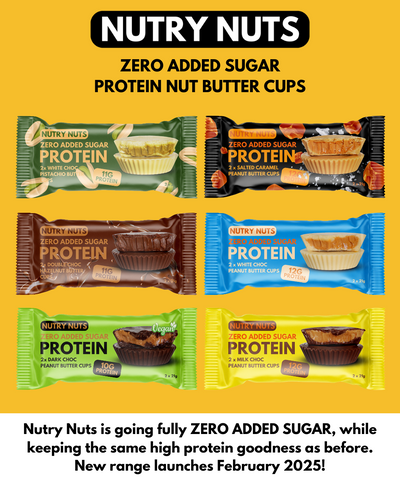 Nutry Nuts is making its decadent peanut butter cups even better by removing all added sugar