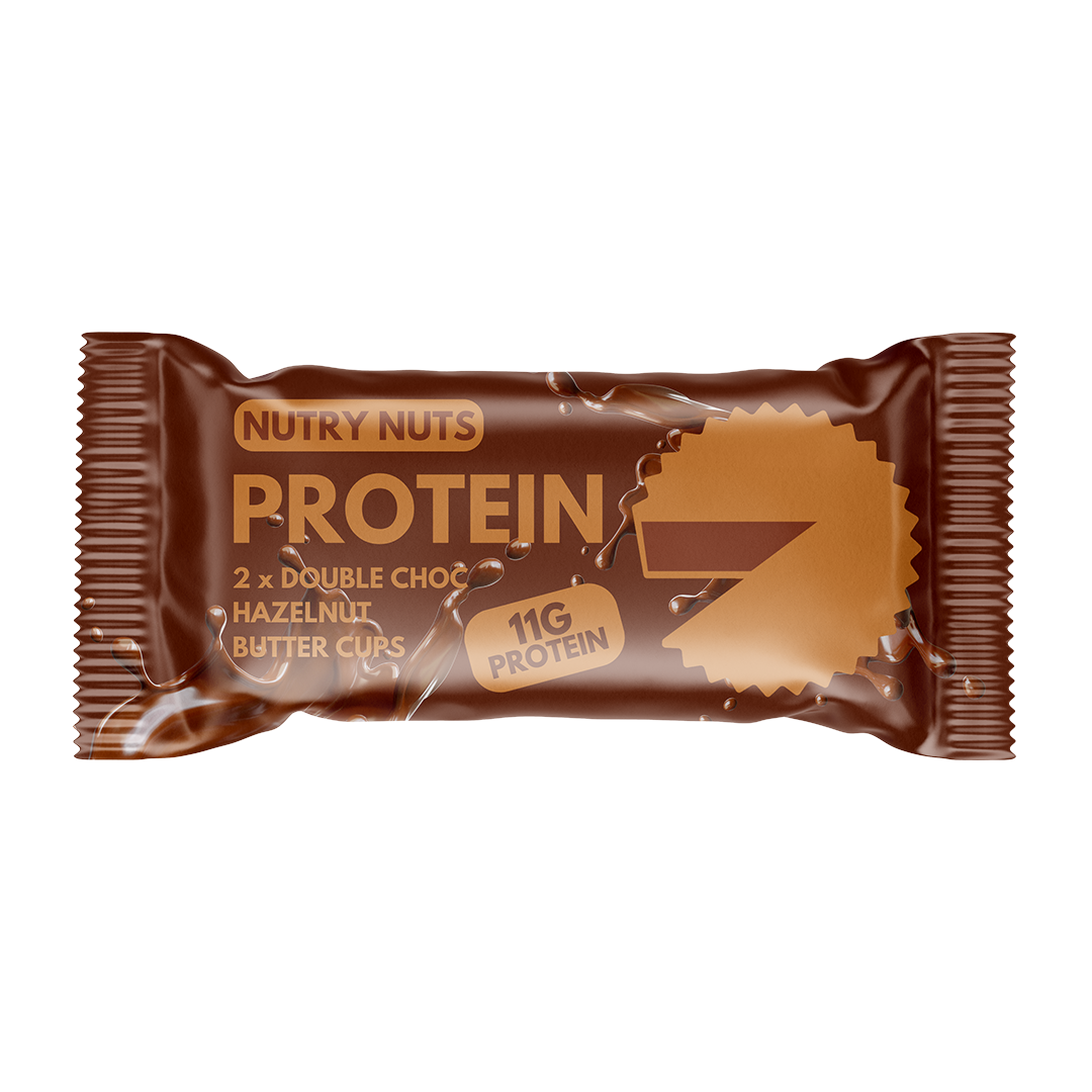 Protein DOUBLE CHOC HAZELNUT BUTTER CUPS – Nutry Nuts